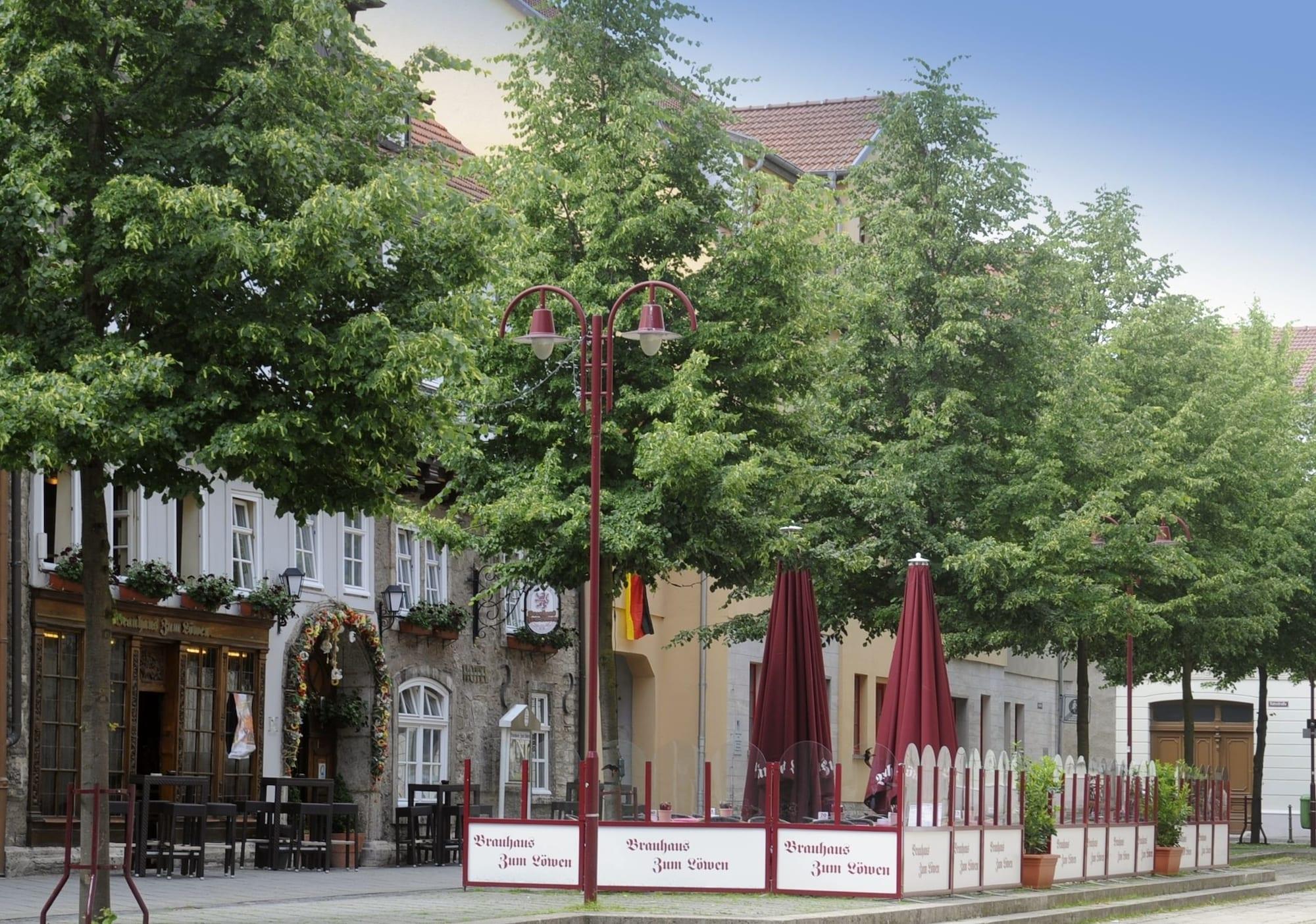 Hotel Brauhaus Zum Loewen Mühlhausen Exteriér fotografie