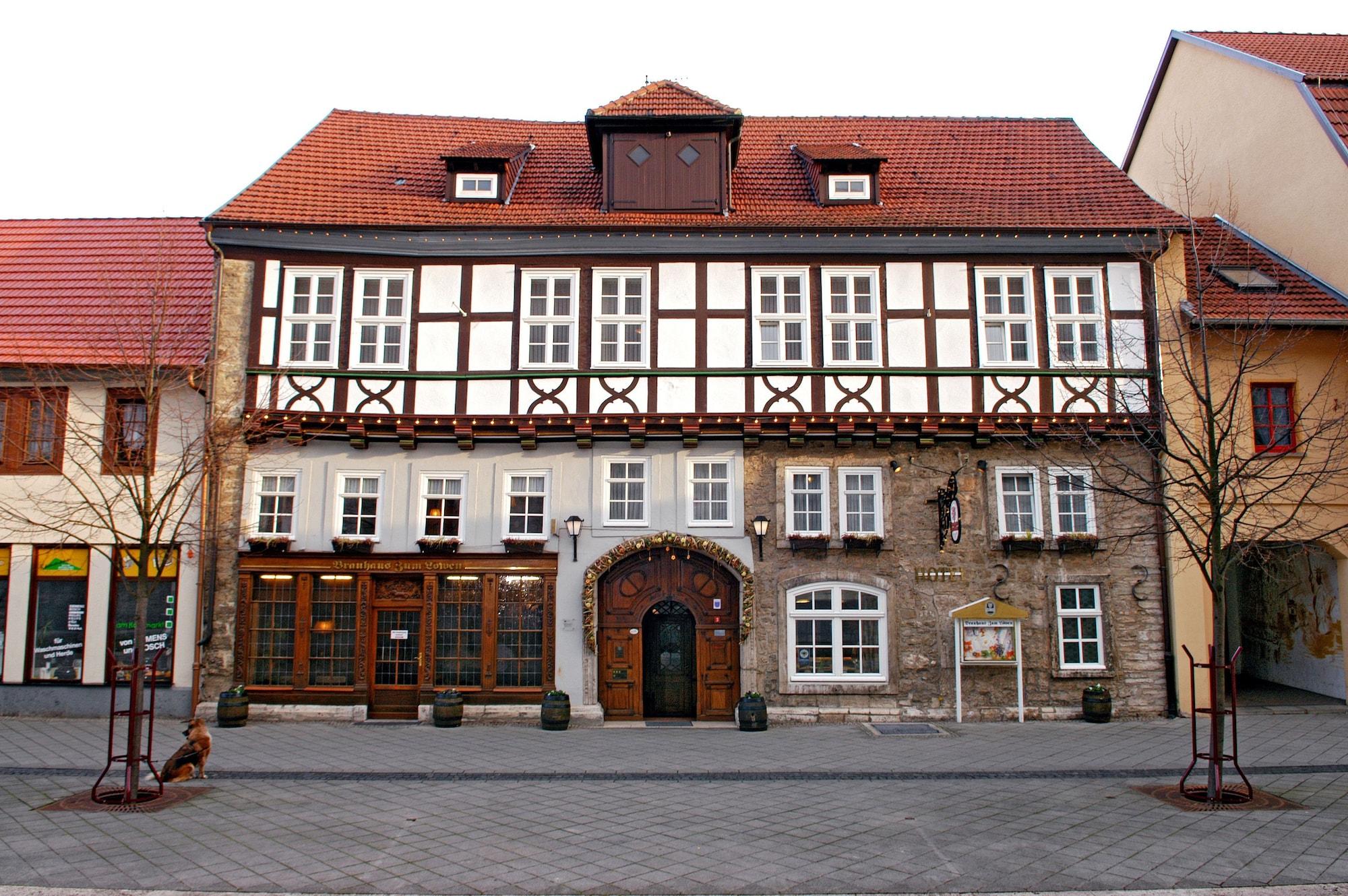 Hotel Brauhaus Zum Loewen Mühlhausen Exteriér fotografie