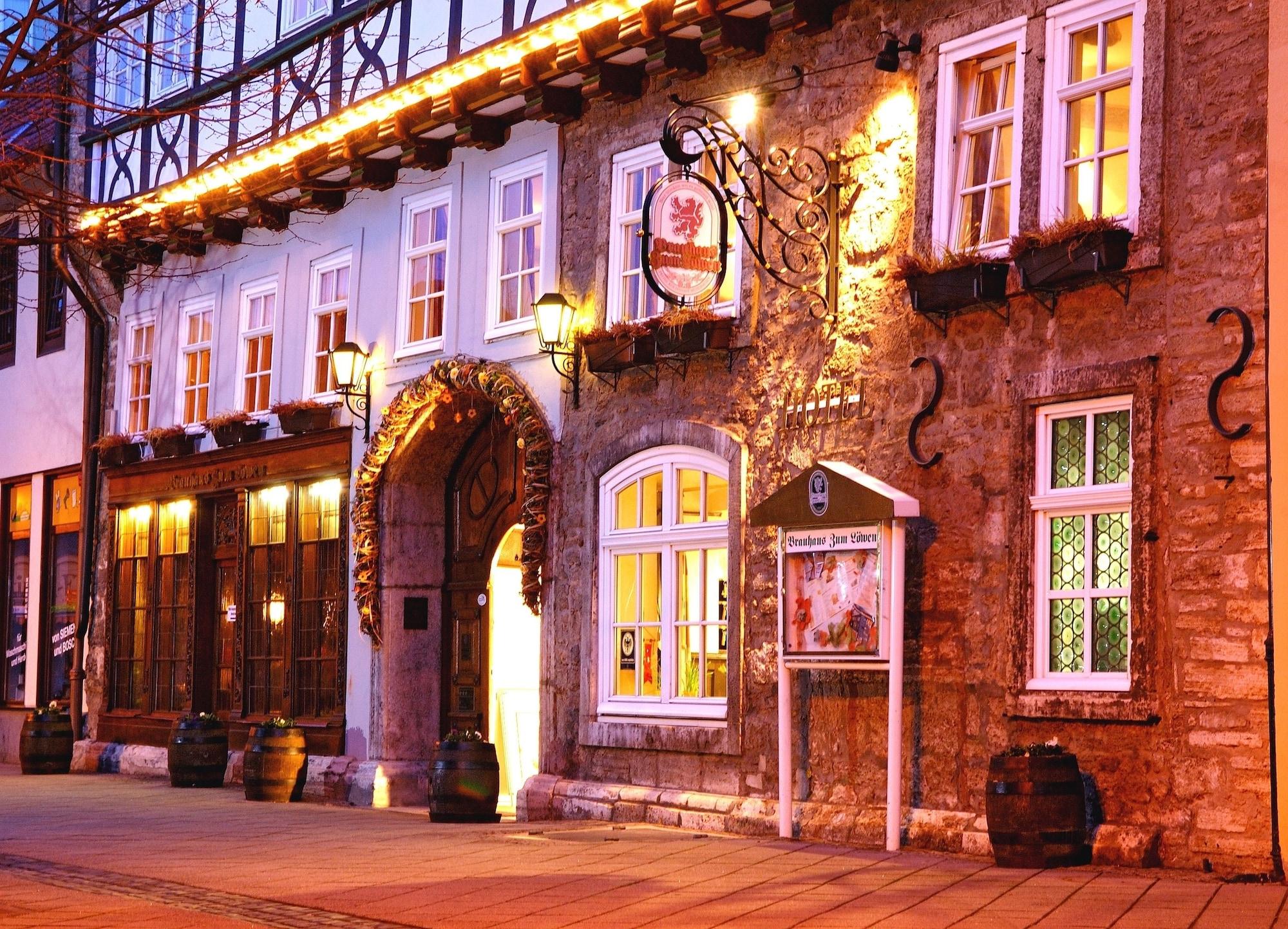 Hotel Brauhaus Zum Loewen Mühlhausen Exteriér fotografie
