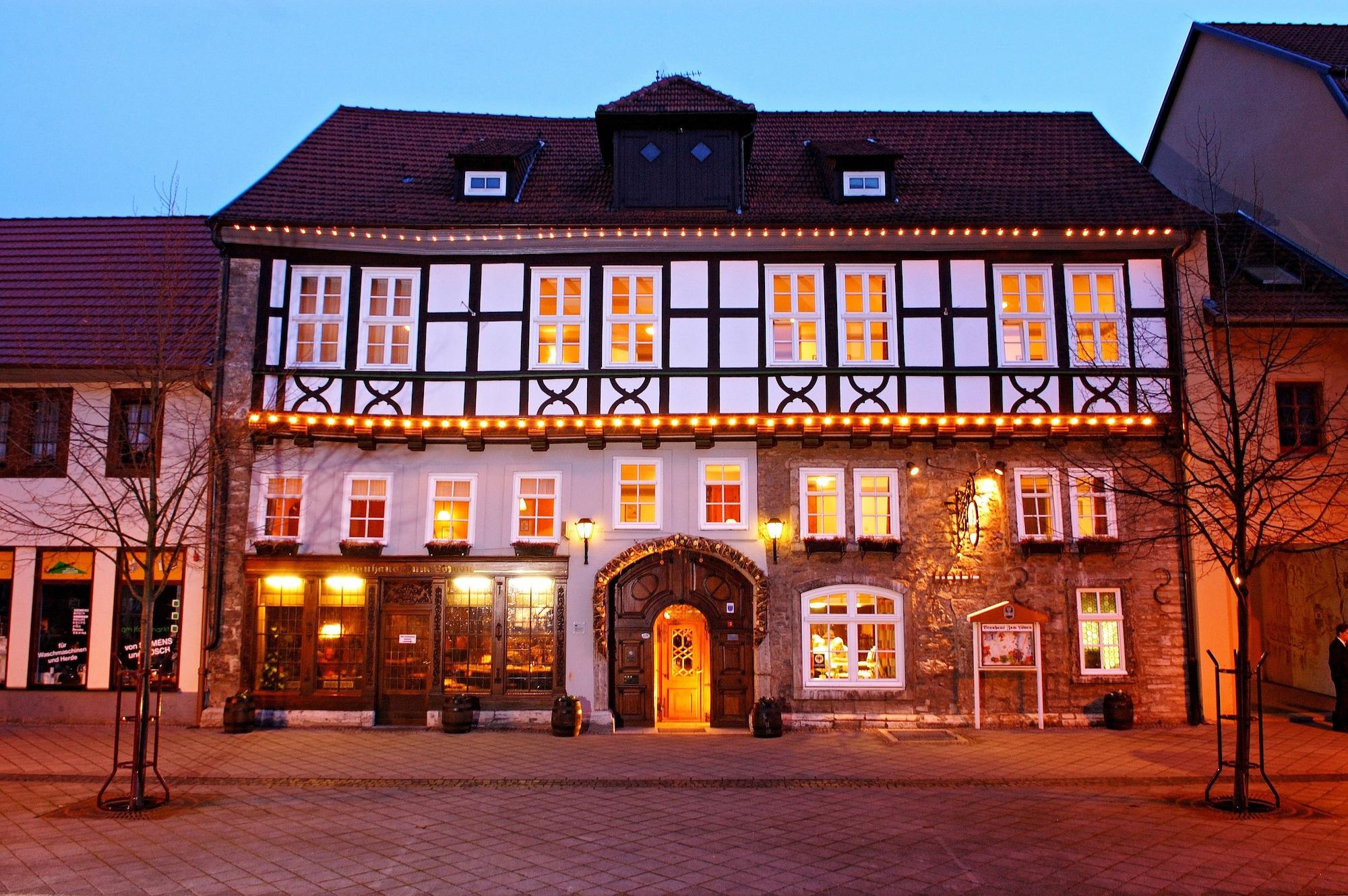 Hotel Brauhaus Zum Loewen Mühlhausen Exteriér fotografie